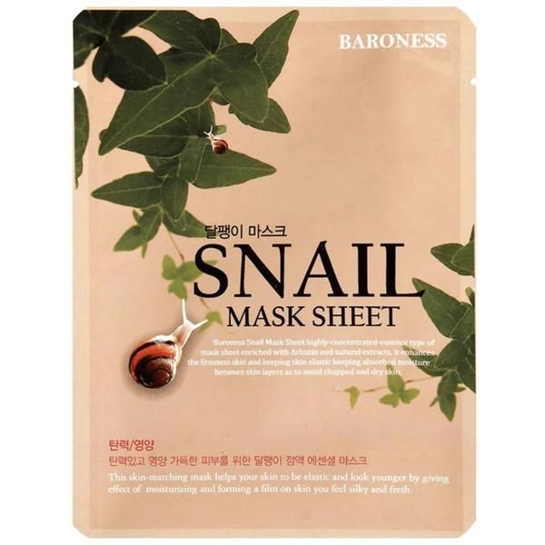 Baroness Маска за лице - Baroness Snail Mask Sheet, 21 гр