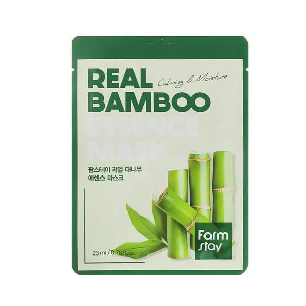 Farm Stay Маска за лице с бамбукова есенция - FarmStay Real Bamboo Essence Mask, 23 мл