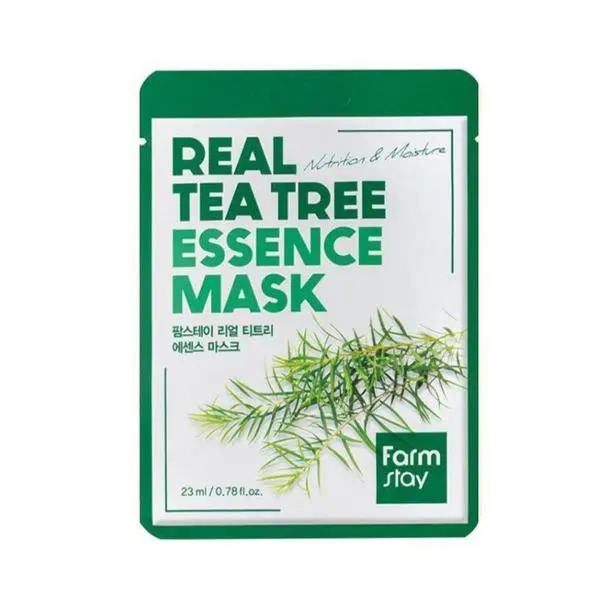 Farm Stay Маска за лице с екстракт от чаено дърво - FarmStay Real Tea Tree Essence Mask, 23 мл