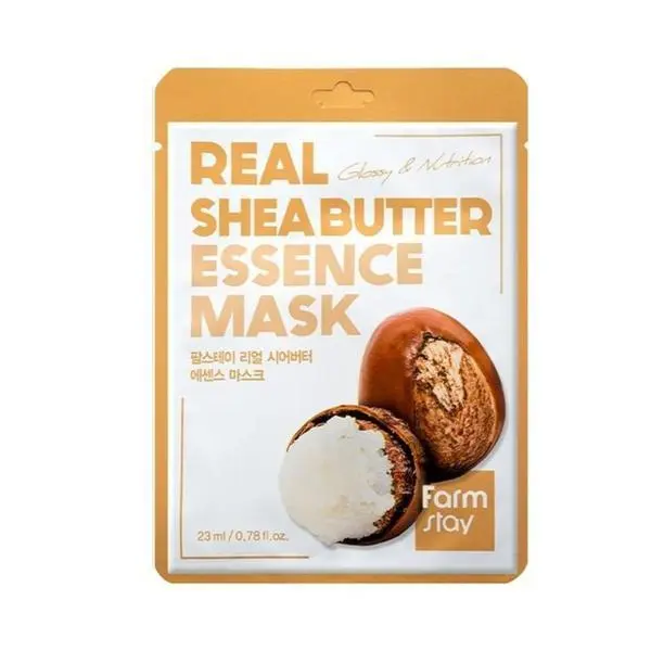 Farm Stay Маска за лице с екстракт от масло от ший - FarmStay Real Shea Butte Essence Mask, 23 мл