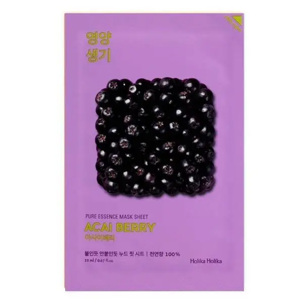 Holika Holika Маска за лице с екстракт от плод акай - Holika Holika Pure Essence Acai Berry, 23 мл