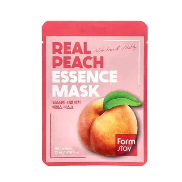 Farm Stay Маска за лице с екстракт от праскова** - FarmStay Real Peach Essence Mask, 23 мл