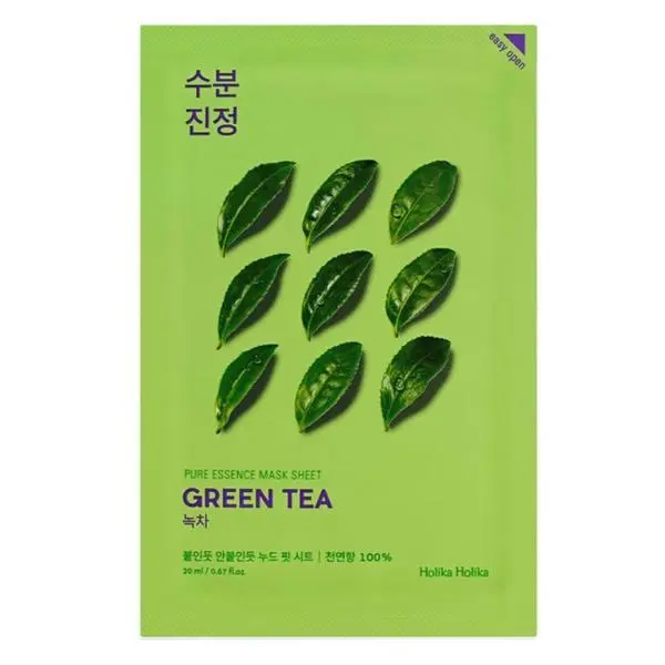 Holika Holika Маска за лице с екстракт от зелен чай - Holika Holika Pure Essence Mask Sheet, 20 мл