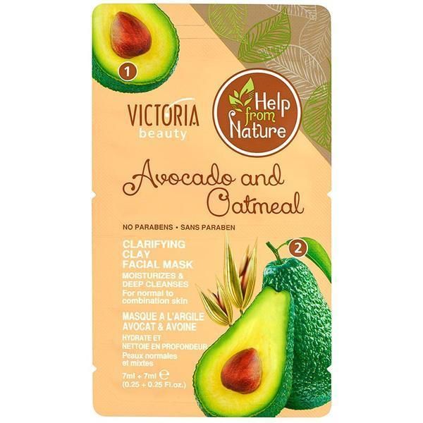 Camco Маска за лице с глина, авокадо и овесени ядки - Avocado and Catmeal Clarifying Clay Facial Mask Victoria Beauty- 14 мл