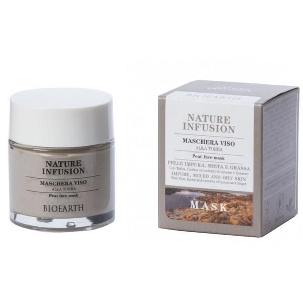 Bioearth Маска за лице за смесена или мазна кожа - Bioearth Nature Infusion, 100 мл