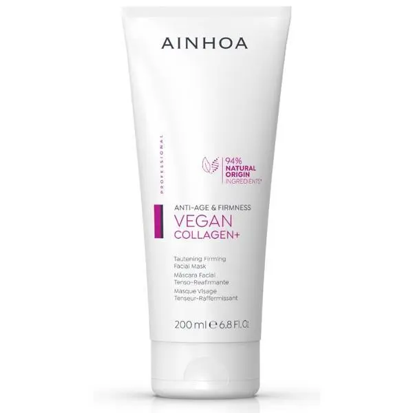 Ainhoa Маска за лице за стягане и лифтинг ефект с веган колаген - Ainhoa ????Anti-Age &amp; Firmness Vegan Collagen+ Tautening Firming Facial Mask, 200 мл