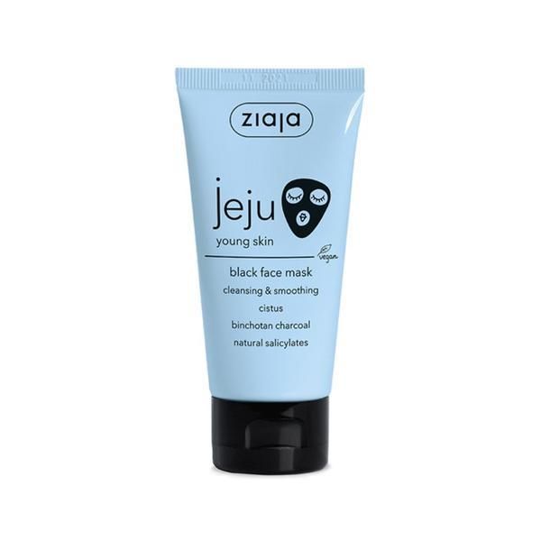 Ziaja Маска за лице - Ziaja Jeju Blue Young Skin Black Face Mask, 50 мл