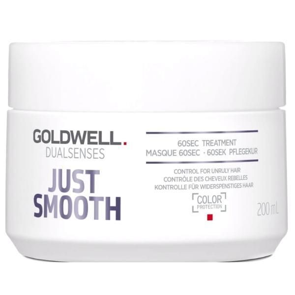 Goldwell Маска за непокорна коса - Goldwell Dualsenses Just Smooth 60sec Treatment Control for Unruly Hair, 200мл