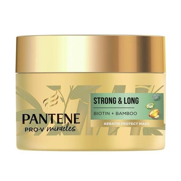 Pantene Маска за силна и дълга коса - Pantene Pro-V Miracles Strong&amp;Long Bioton+Bamboo, 160 мл