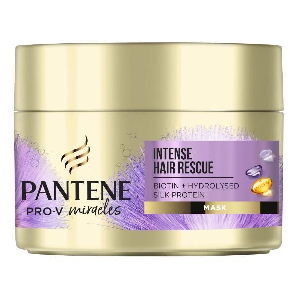 Pantene Маска за суха и груба коса - Pantene Pro-V Miracles Intense Hair Rescue Mask, 160 мл
