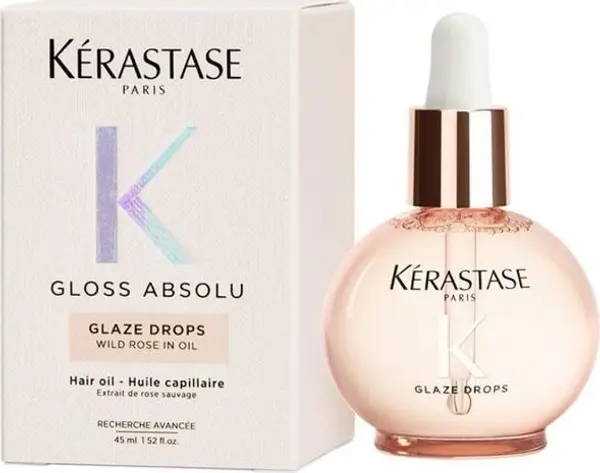 Kerastase Масло за блясък и против накъдряне за дълга коса - Kerastase Gloss Absolu Glaze Drops Oil, 45 мл