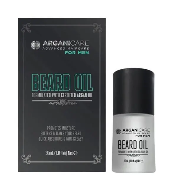 Arganicare Масло за брада със сертифицирано органично арганово масло - Arganicare For Men Beard Oil, 30 мл