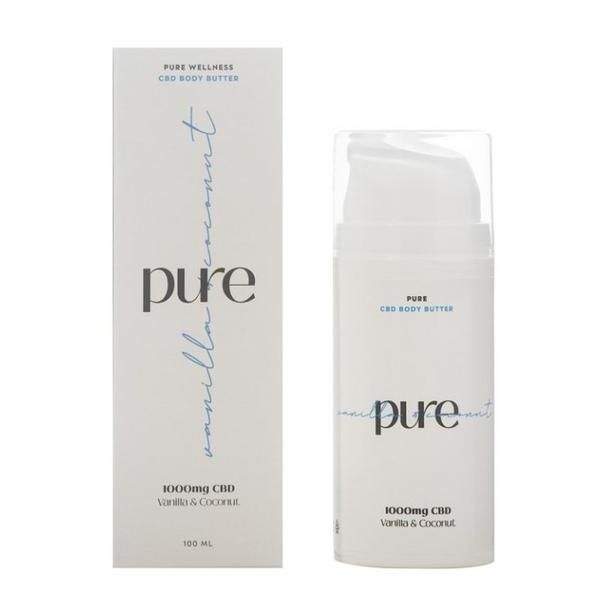 Yamuna Масло за тяло CBD, ванилия и кокосово масло за тяло - Pure 1000mg CBD Yamuna, 100 мл