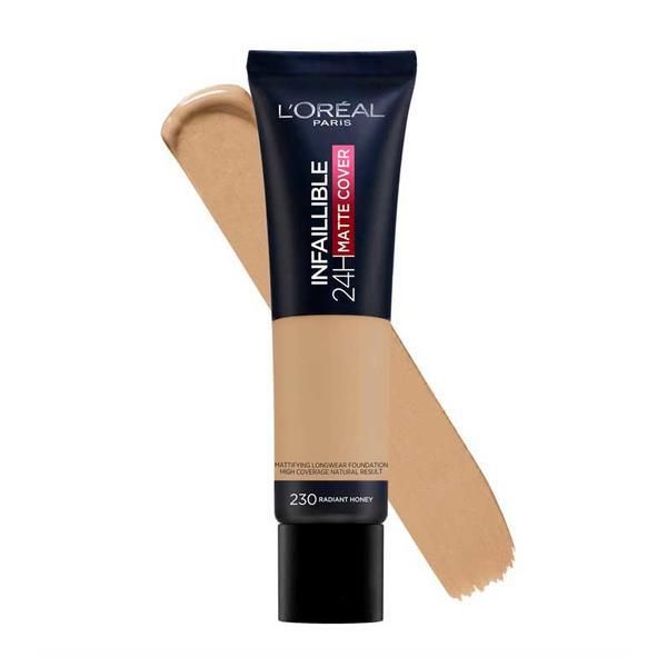 L'Oreal Paris Матиращ фон дьо тен - L&#039;Oreal Paris Infaillible 24H Matte Cover, нюанс 230 Radiant Honey, 30 мл