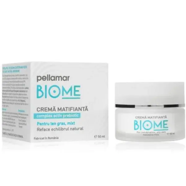 Pellamar Матиращ крем за мазна и комбинирана кожа - Pellamar Biome Mattifying Cream, 50 мл