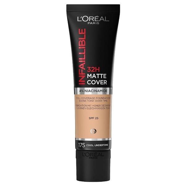 L'Oreal Paris Матов фон дьо тен - L&#039;Oreal Paris Infaillible 32H Matte Cover, нюанс 175 Cool Undertone, 30 мл
