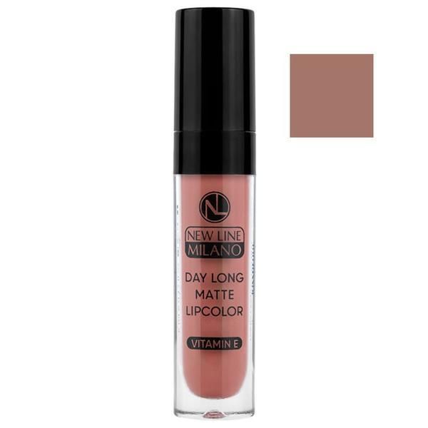 New Line Milano Матово течно червило - Нова линия Milano Day Long Matte Lipcolor с витамин Е, нюанс 2020 02, 5 мл