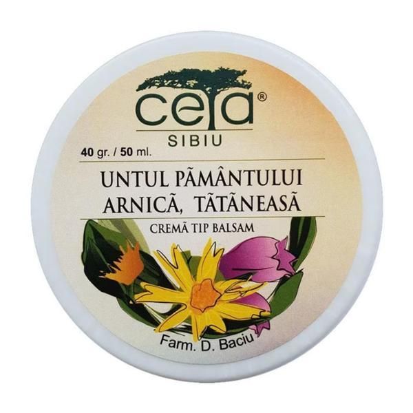 Ceta Sibiu Мехлем с масло от пръст, Arnica and Tataneasa Ceta, 40 гр