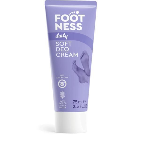Footness Мек крем за крака Soft Deo Cream Footness 3 в 1, 75 мл