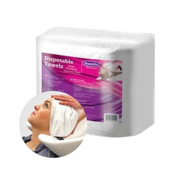 Beautyfor Меки кърпи за еднократна употреба, изработени от текстилен материал - Beautyfor Disposable Soft Spunlace Towels 45см x 90см, 50 броя