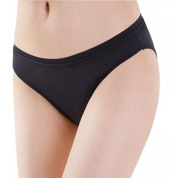 Irisana Менструални бикини от органичен памук и бамбук Irisana, размер S, черни