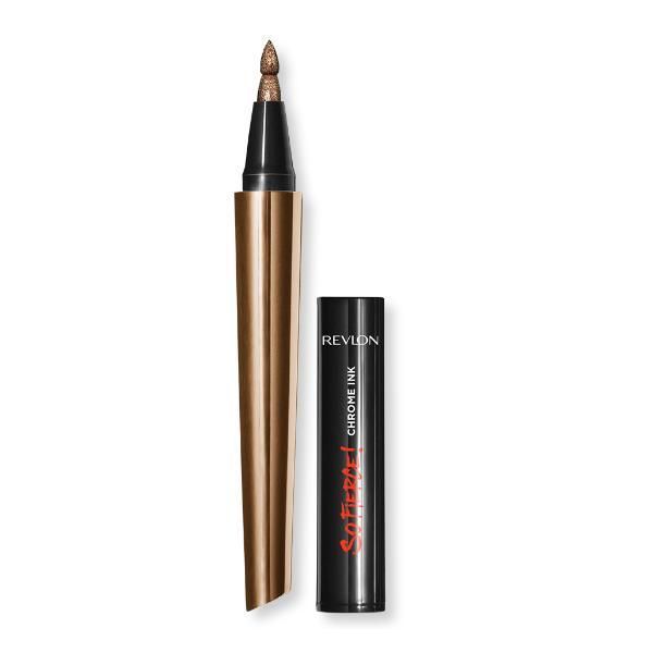 Revlon Метална златиста четка за мигли - Revlon So Fierce Chrome Ink, нюанс 902 Bronzage, 1 бр