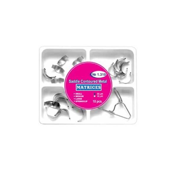 Prima Метални контуриращи матрици тип Sa Prima - малък / среден / голям, дебелина 50 микрона, 18 броя