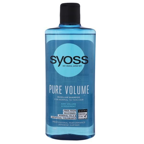 Syoss Мицеларен шампоан за нормална до тънка коса Syoss Professional, 440 мл