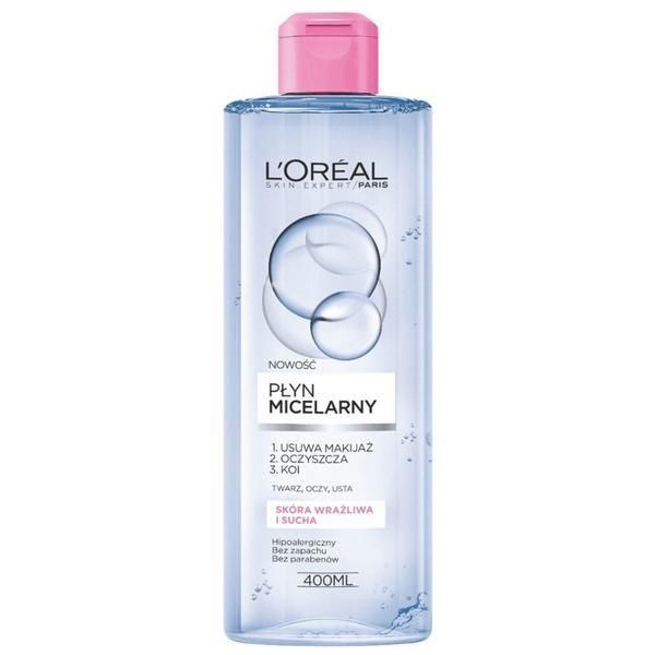 L'Oreal Paris Мицеларна вода за чувствителна кожа L&#039;Oreal Paris - Dermo Expertise Micellar Liquid Sensitive, 400 мл