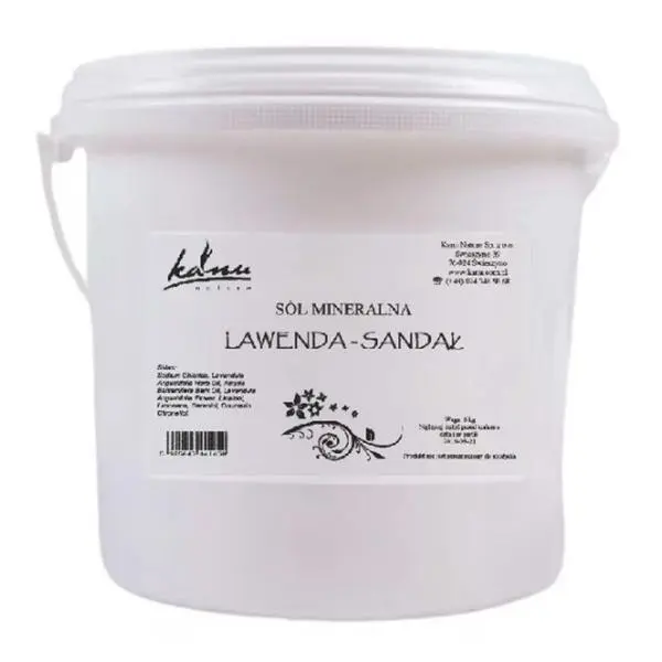 Kanu Nature Минерална сол за вана с лавандула и сандалово дърво - KANU Nature Sol Mineralna Lawenda - Sandal, 6000 гр