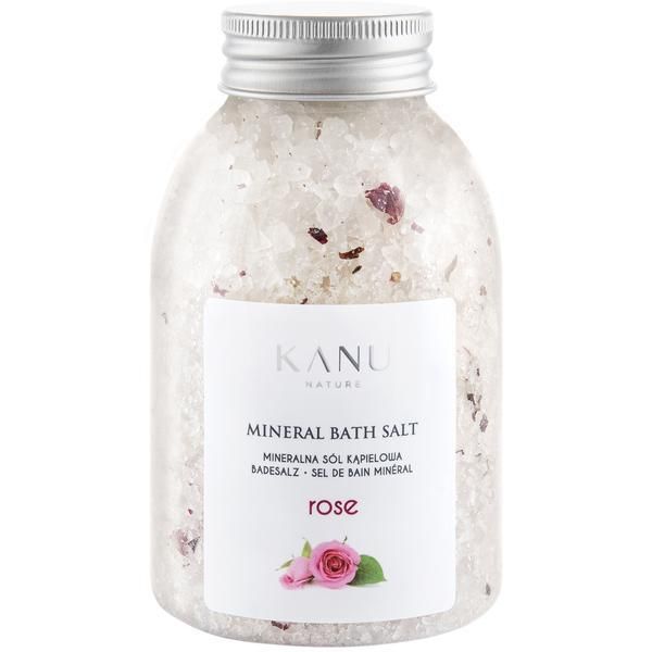 Kanu Nature Минерална сол за вана с рози - KANU Nature Mineral Bath Salt Rose, 350 гр