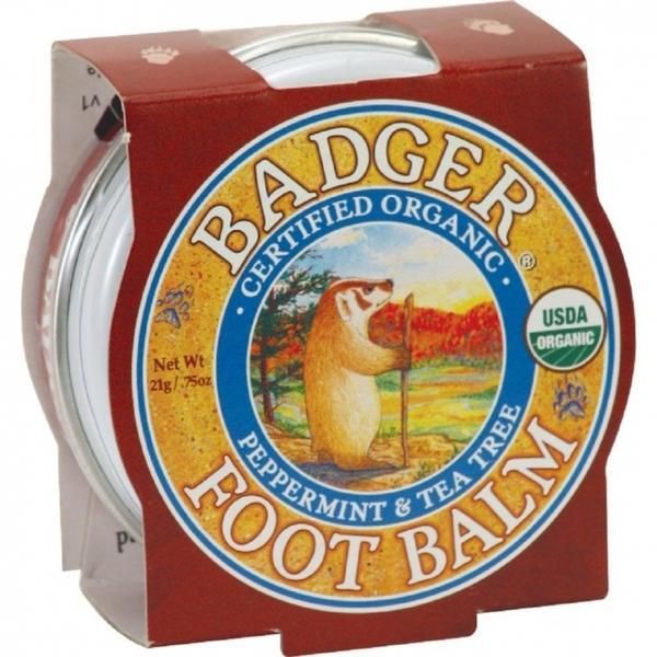Badger Мини Балсам за уморени крака и напукани пети Badger, 21 гр