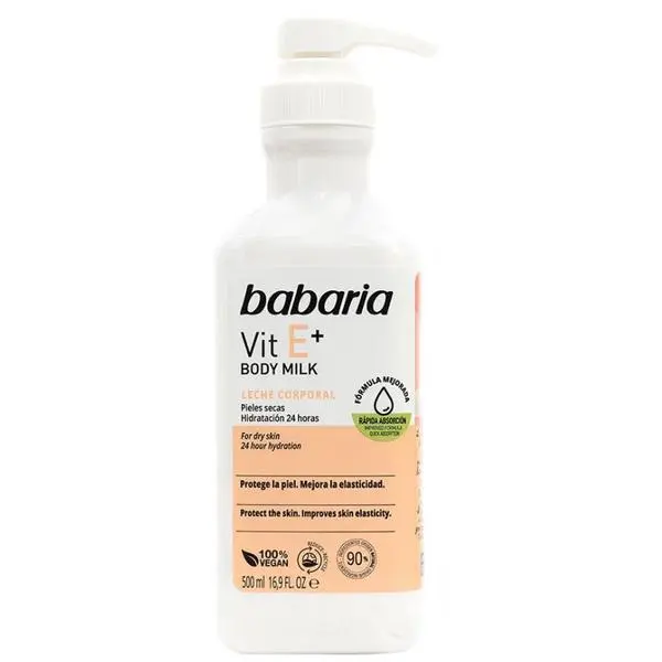 Babaria Мляко за тяло с витамин Е - Babaria Vitamin E Body Milk, 500 мл