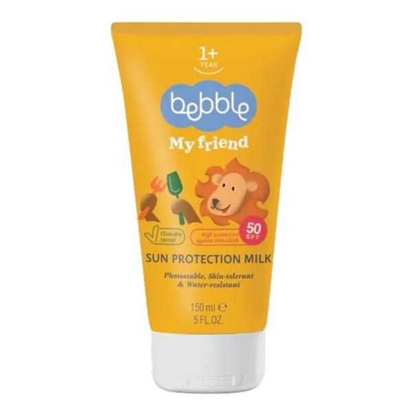 Bebble Мляко за тяло със слънцезащита SPF50 за деца - Bebble My Friend Sun Protection Milk, 1+ година, 150 мл