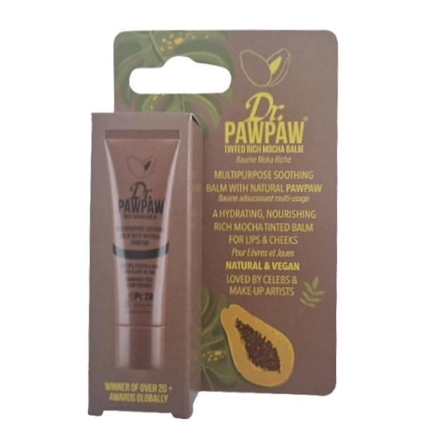Dr Paw Paw Многофункционален балсам за устни Dr Paw Paw - нюанс Rich Mocha, 10 мл