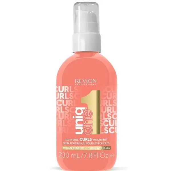 Revlon Professional Многофункционална терапия за вълниста и къдрава коса - Revlon Professional UniqOne Curls Treatment, 230 мл