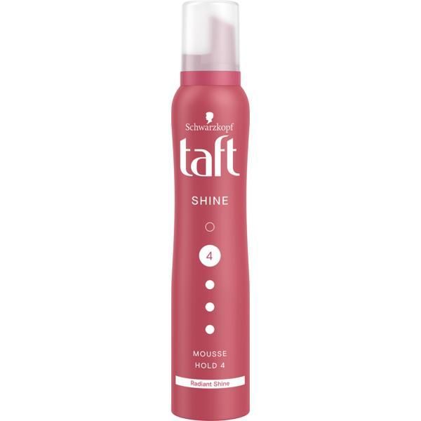 Taft Моделираща пяна за силен блясък и фиксиране - Schwarzkopf Taft Shine Mousse Hold 4, 200 мл