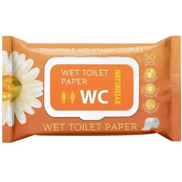 Naturelle Мокра тоалетна хартия с лайка Naturelle 50 бр