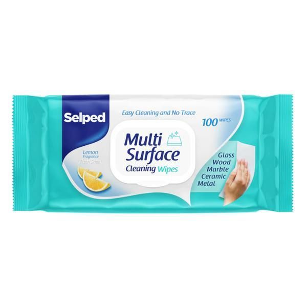Paksel Мокри кърпички Selped Multi Surface Cleaning Wipes, Paksel, 100 бр