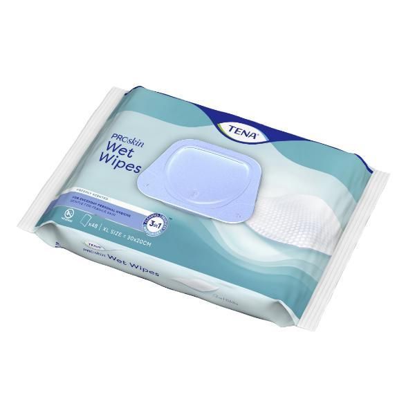 Tena Мокри кърпички Tena ProSkin, 48 бр