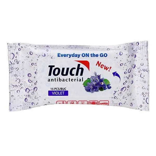Sarah Мокри кърпички Violet Touch Sarah, 15 бр