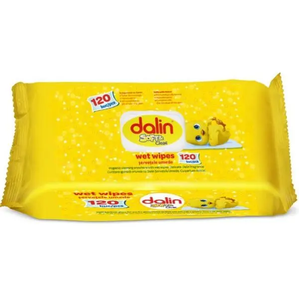 Dalin мокри салфетки - Dalin Soft &amp; Clean, 120 бр