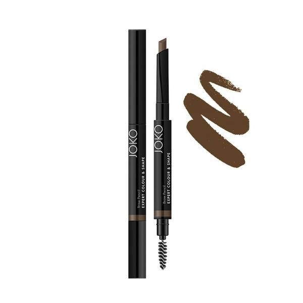 Joko Молив за контур на вежди с четка - Joko Brow Pencil Expert Color &amp; Shape, нюанс #3, 5 гр
