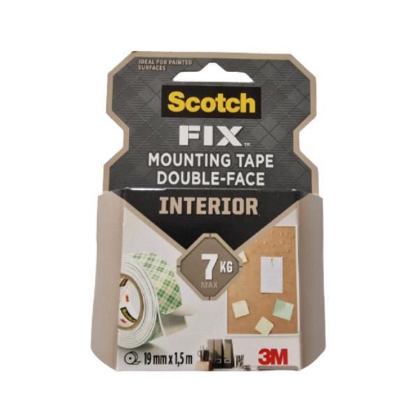 3M Монтажна лента 3M Scotch Fix Double-Face Interior, 7 kg, 19 мм x 5 м