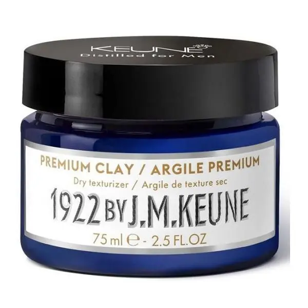 Keune Мъжки восък за коса - Keune Premium Clay Distilated, 75 мл