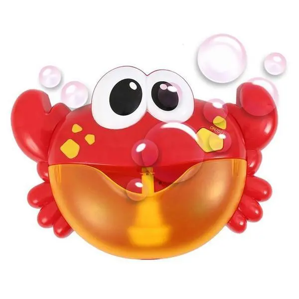 Easy Care Baby Музикална играчка Рак за правене на сапунени мехурчета - Easycare Baby Bubble Crab Clean and Fun, 18 месеца +, 1 бр