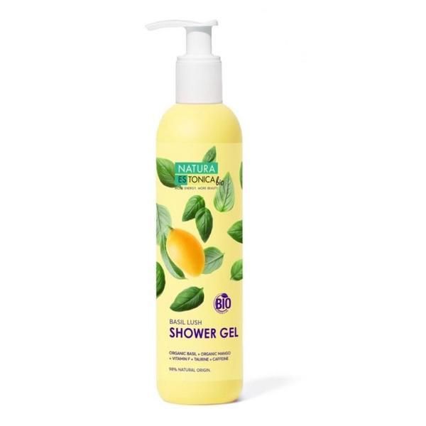 Natura Estonica Натурален душ гел с манго и босилек - Natura Estonica Basil Lush Shower Gel, 400 мл