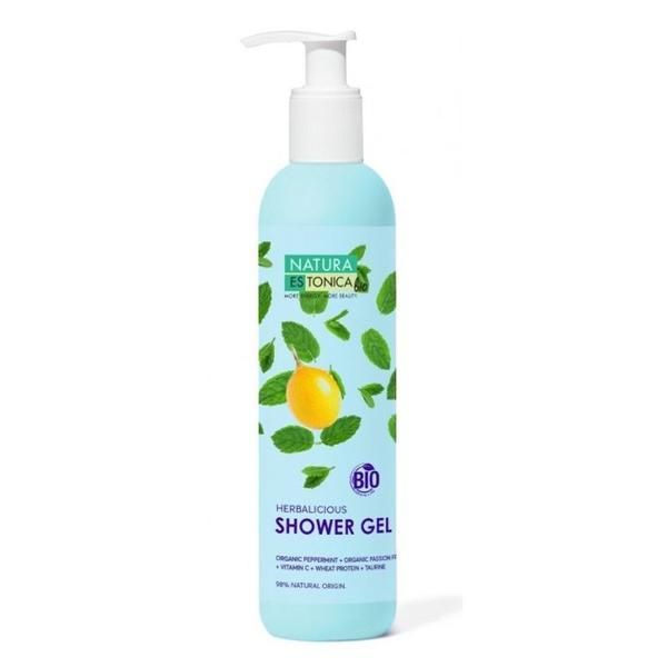 Natura Estonica Натурален душ гел с мента и маракуя - Natura Estonica Herbalicious Shower Gel, 400 мл