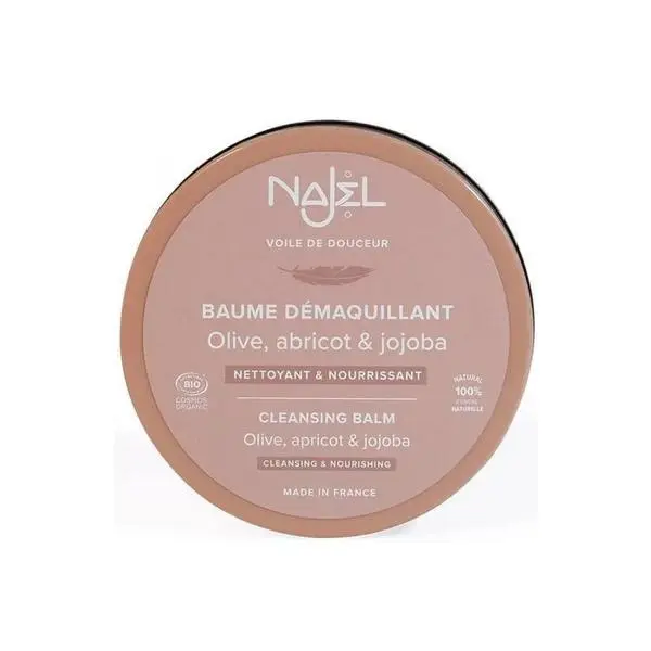 Najel Натурален органичен балсам за почистване, без аромат - Najel Cleansing Balm Olive &amp; Apricot &amp; Jojoba, 120 гр