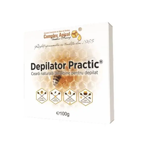 Complex Apicol Veceslav Harnaj Натурален пчелен восък за епилация - Практичен депилатор, 100 гр